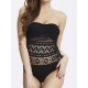 Crochet One Piece Swimsuit Black Backless Siamese Swimsuit For Women Crochet One Piece Swimsuit Black Backless Siamese Swimsuit For Women