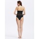 Crochet One Piece Swimsuit Black Backless Siamese Swimsuit For Women