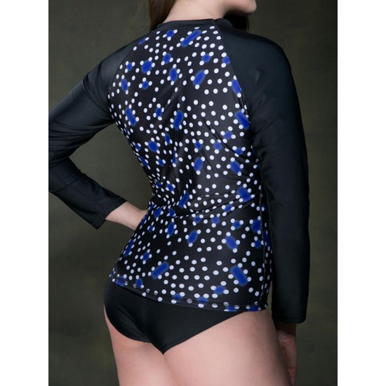 DAISSIONI Long Sleeved High Elasticity Wireless Swimwear Surfing Sunscreen Diving Suit DAISSIONI Long Sleeved High Elasticity Wireless Swimwear Surfing Sunscreen Diving Suit