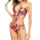 Halter One Piece Swimsuit Printing Strap Bikini Beach Bathing Suit Halter One Piece Swimsuit Printing Strap Bikini Beach Bathing Suit