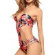 Halter One Piece Swimsuit Printing Strap Bikini Beach Bathing Suit Halter One Piece Swimsuit Printing Strap Bikini Beach Bathing Suit