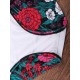 2pcs High Waist Floral Printing Flounced Tankinis Set