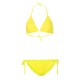 Sexy Halter Backless Plunge Swimwear Pure Color Bikini Sets