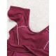Conservative Plus Size Ruffle Flounces Sleeve Boyshort Backelss Wireless Swimdresses Conservative Plus Size Ruffle Flounces Sleeve Boyshort Backelss Wireless Swimdresses