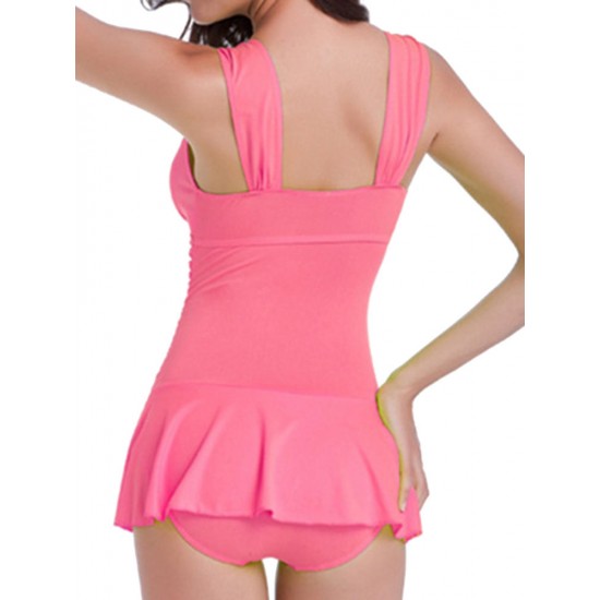 Conservative Push Up Sleeveless Cute Ruffle Wireless One Piece Bathing Suits Swimwear Conservative Push Up Sleeveless Cute Ruffle Wireless One Piece Bathing Suits Swimwear