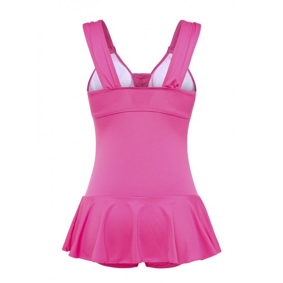 Conservative Push Up Sleeveless Cute Ruffle Wireless One Piece Bathing Suits Swimwear Conservative Push Up Sleeveless Cute Ruffle Wireless One Piece Bathing Suits Swimwear