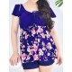 Cosy Flounces Printed Two Pieces Swimwear Ruffle Wireless High Waist Boyshorts Swimdress Cosy Flounces Printed Two Pieces Swimwear Ruffle Wireless High Waist Boyshorts Swimdress