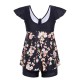 Cosy Flounces Printed Two Pieces Swimwear Ruffle Wireless High Waist Boyshorts Swimdress Cosy Flounces Printed Two Pieces Swimwear Ruffle Wireless High Waist Boyshorts Swimdress