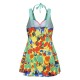 Cosy Push Up Printing Siamese Swimsuit Underwire Backless Thin Gather Swimdresses Cosy Push Up Printing Siamese Swimsuit Underwire Backless Thin Gather Swimdresses