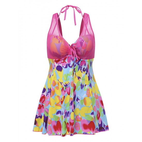 Cosy Push Up Printing Siamese Swimsuit Underwire Backless Thin Gather Swimdresses Cosy Push Up Printing Siamese Swimsuit Underwire Backless Thin Gather Swimdresses