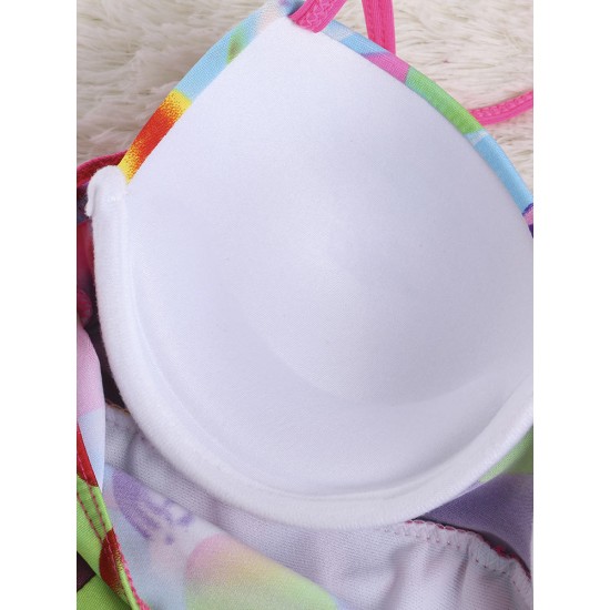 Cosy Push Up Printing Siamese Swimsuit Underwire Backless Thin Gather Swimdresses Cosy Push Up Printing Siamese Swimsuit Underwire Backless Thin Gather Swimdresses