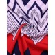 Cosy Wave Printing Ruffle Wireless Short Sleeves Swimdress With Boyshort Cosy Wave Printing Ruffle Wireless Short Sleeves Swimdress With Boyshort