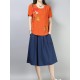 Casual Loose Embroidered O-Neck Short Sleeve Blouse for Women Casual Loose Embroidered O-Neck Short Sleeve Blouse for Women