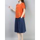 Casual Loose Embroidered O-Neck Short Sleeve Blouse for Women Casual Loose Embroidered O-Neck Short Sleeve Blouse for Women