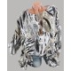 Casual Women Art Print 3/4 Sleeve Blouse Casual Women Art Print 3/4 Sleeve Blouse