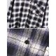 Casual Women Cotton Plaid Irregular Hem Long Sleeve Button Blouse with Pockets Casual Women Cotton Plaid Irregular Hem Long Sleeve Button Blouse with Pockets