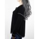 Autumn Winter Long Sleeve Patchwork Buttons Loose Casual T-shirts