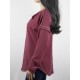 Autumn Winter Long Sleeve Patchwork Buttons Loose Casual T-shirts Autumn Winter Long Sleeve Patchwork Buttons Loose Casual T-shirts