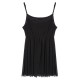 Bouffancy Embellished Beading Sheer Mesh Apricot Black Strap Vest Bouffancy Embellished Beading Sheer Mesh Apricot Black Strap Vest