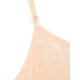 Bouffancy Embellished Beading Sheer Mesh Apricot Black Strap Vest