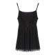 Bouffancy Embellished Beading Sheer Mesh Apricot Black Strap Vest Bouffancy Embellished Beading Sheer Mesh Apricot Black Strap Vest