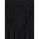 Bouffancy Embellished Beading Sheer Mesh Apricot Black Strap Vest