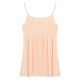Bouffancy Embellished Beading Sheer Mesh Apricot Black Strap Vest Bouffancy Embellished Beading Sheer Mesh Apricot Black Strap Vest