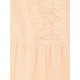 Bouffancy Embellished Beading Sheer Mesh Apricot Black Strap Vest