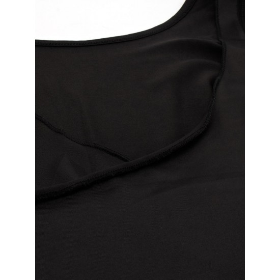 Casual Loose Sexy Black Cross Backless Tank Top For Women Casual Loose Sexy Black Cross Backless Tank Top For Women