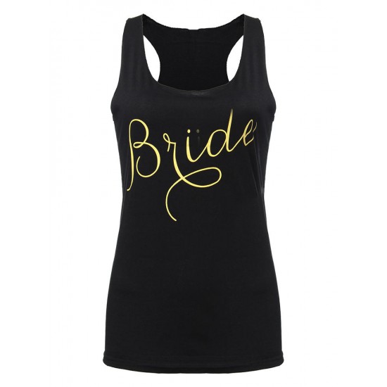 Casual Sexy Letter Printed Sleeveless Women Tank Top Casual Sexy Letter Printed Sleeveless Women Tank Top