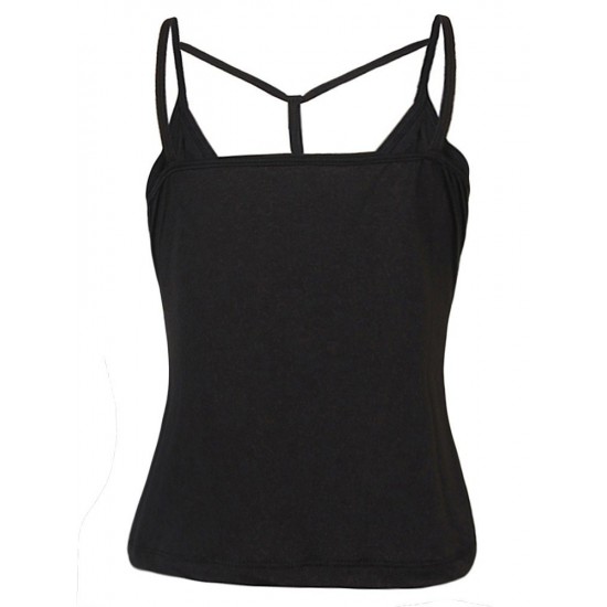 Casual Women Sexy V-Neck Sleeveless Sling Backless Tank Tops