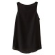 Chiffon Pocket Tank For Women Black And White Sleeveless Shirts