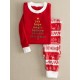 Casual Christmas Parent-Child Long Sleeve Home Tracksuit Set