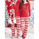 Casual Christmas Parent-Child Long Sleeve Home Tracksuit Set