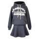 Casual Women Letter Printing Hooded Two-piece Skirt Tracksuit Casual Women Letter Printing Hooded Two-piece Skirt Tracksuit