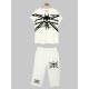 Fashion Women Casual Skull Pattern Loose Cotton Track Suit