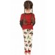 Fawn Print Christmas Parent-Child Long Sleeve Home Tracksuit Set