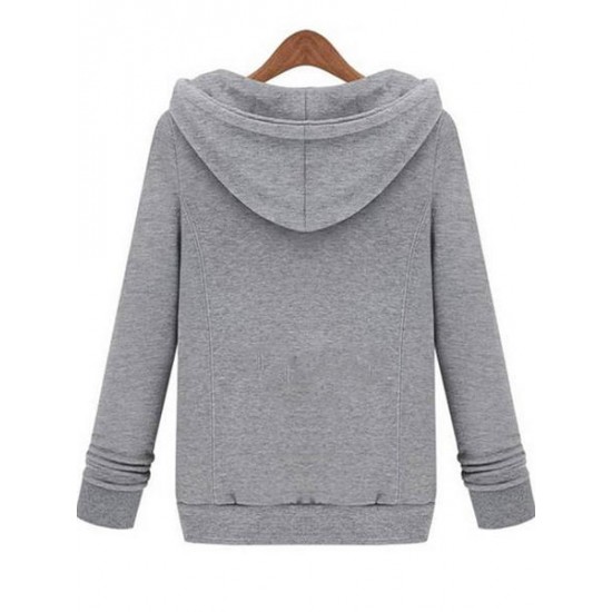 Long Sleeve Zipper Pocket Hoodie Long Soft Sport Cotton Pants