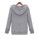 Long Sleeve Zipper Pocket Hoodie Long Soft Sport Cotton Pants