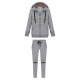 Long Sleeve Zipper Pocket Hoodie Long Soft Sport Cotton Pants