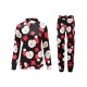 Women Long Sleeve Christmas Tree Snow Print T-shirts and Pants Sets