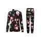 Women Long Sleeve Christmas Tree Snow Print T-shirts and Pants Sets