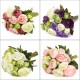 10 Heads Artificial Silk Flower Camellia Wedding Bouquet Party Home Decoration