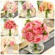 10 Heads Artificial Silk Flower Peony Wedding Bouquet Party Home Decoration