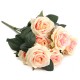 10 Heads Artificial Silk Flower Rose Wedding Bouquet Party Home Decoration