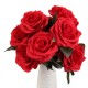 10 Heads Artificial Silk Flower Rose Wedding Bouquet Party Home Decoration