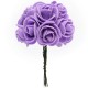 12PCS Bride Bouquet Paper Rose Flowers With Wire Stems Wedding Home Party Decoration