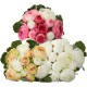 13Heads Artificial Silk Jasmine Flowers Bride Bouquet Wedding Home Decoration