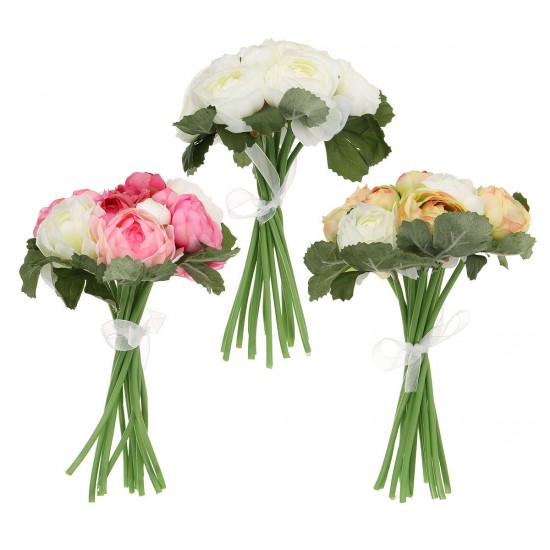 13Heads Artificial Silk Jasmine Flowers Bride Bouquet Wedding Home Decoration