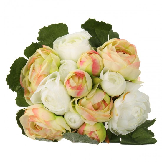 13Heads Artificial Silk Jasmine Flowers Bride Bouquet Wedding Home Decoration